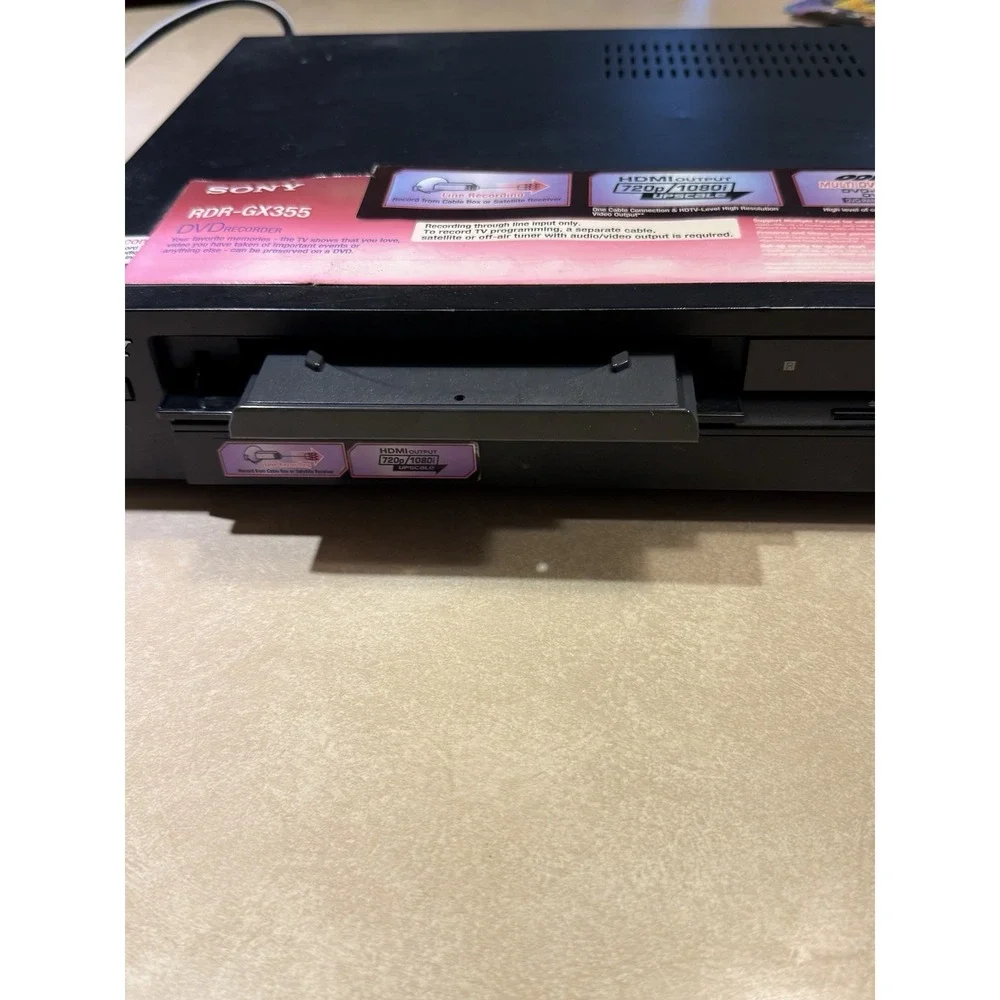 Sony DVD Recorder RDR-GX355 HDMI 720 / 1080i HD Link No Remote TESTED & Working!